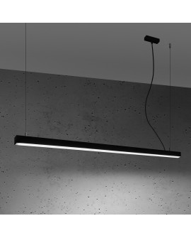 Lampa wisząca PINNE 150 czarna 4000K Sollux TH.087