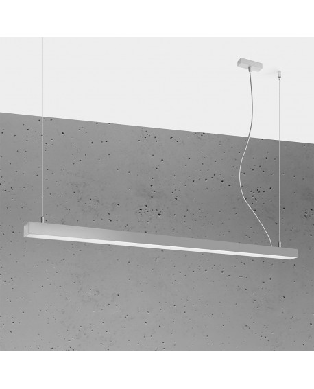 Lampa wisząca PINNE 150 szara 4000K Sollux TH.088