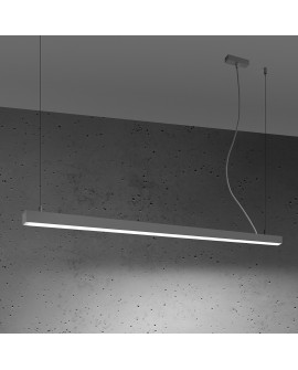 Lampa wisząca PINNE 150 szara 4000K Sollux TH.088