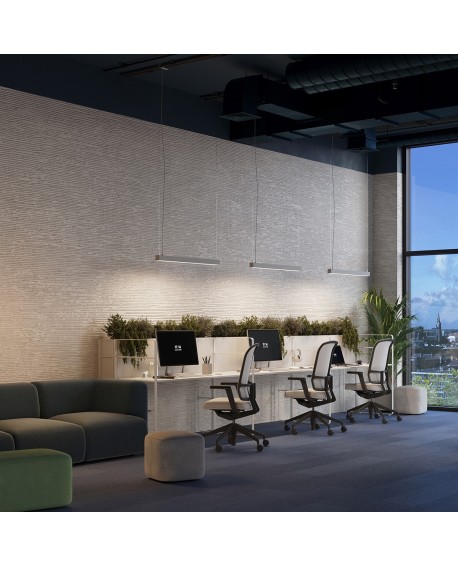 Lampa wisząca PINNE 150 szara 4000K Sollux TH.088