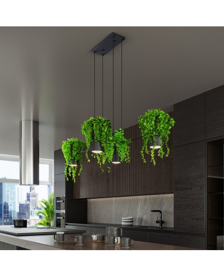 Lampa wisząca KUKKIA czarna Sollux TH.004CZ