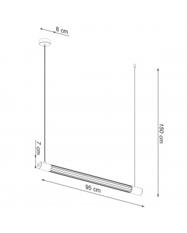 Lampa wisząca VALO czarne Sollux TH.008CZ