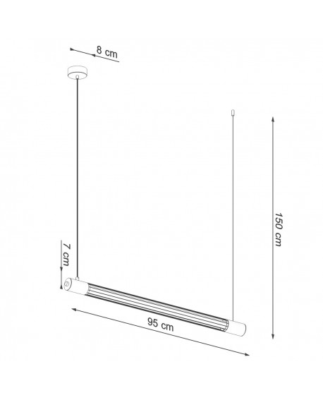 Lampa wisząca VALO czarne Sollux TH.008CZ