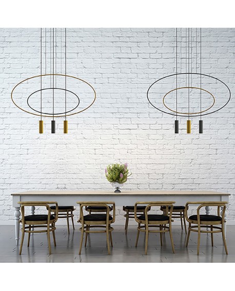 Lampa wisząca HOLAR 1 czarna Sollux TH.016CZ