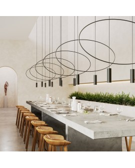 Lampa wisząca HOLAR 1 czarna Sollux TH.016CZ