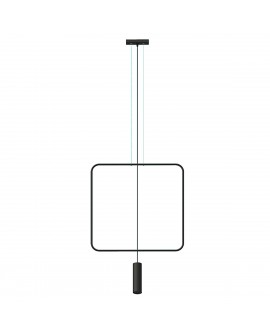 Lampa wisząca RANA 1 czarna Sollux TH.018CZ
