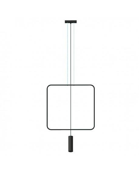 Lampa wisząca RANA 1 czarna Sollux TH.018CZ