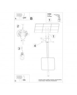 Lampa wisząca RANA 1 czarna Sollux TH.018CZ