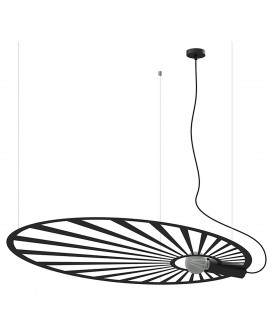 Lampa wisząca LEHDET czarna Sollux TH.001CZ
