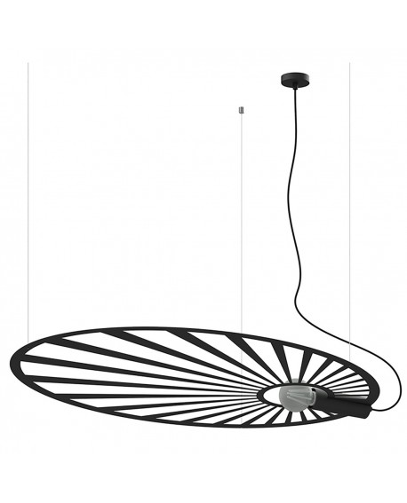 Lampa wisząca LEHDET czarna Sollux TH.001CZ