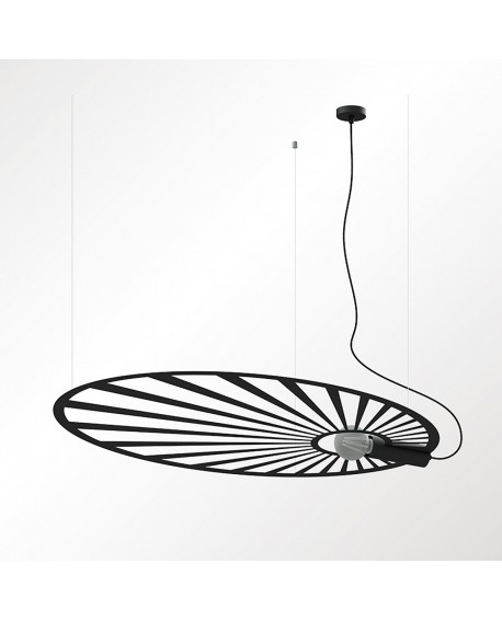 Lampa wisząca LEHDET czarna Sollux TH.001CZ