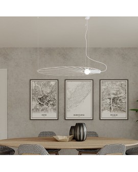 Lampa wisząca LEHDET biała Sollux TH.001B