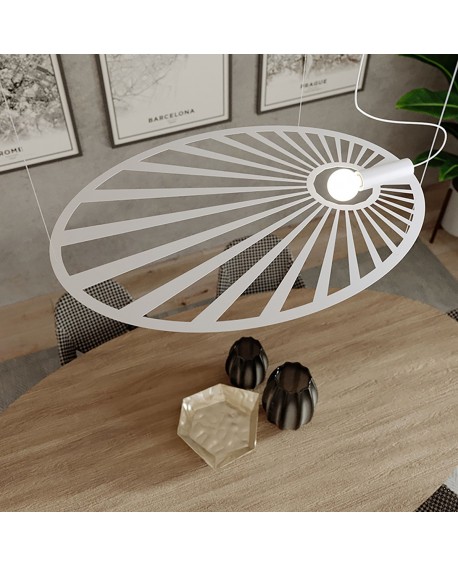 Lampa wisząca LEHDET biała Sollux TH.001B