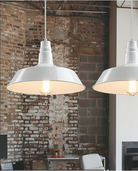 LAMPA WISZĄCA INDUSTRIALNA BIAŁA SAGGI