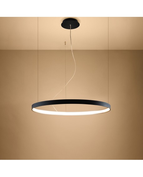 Żyrandol RIO 78 czarny LED 3000K Sollux TH.101
