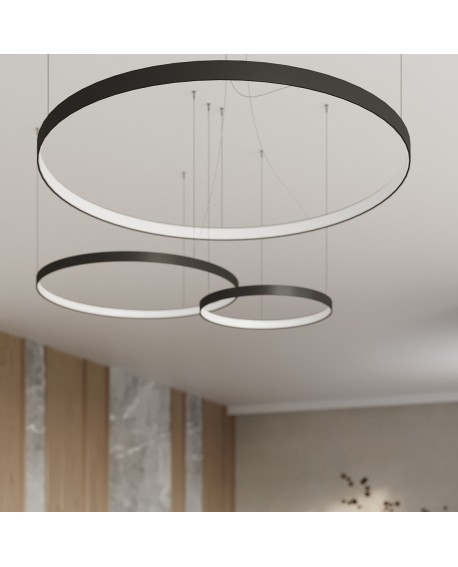 Żyrandol RIO 110 czarny LED 3000K Sollux TH.103