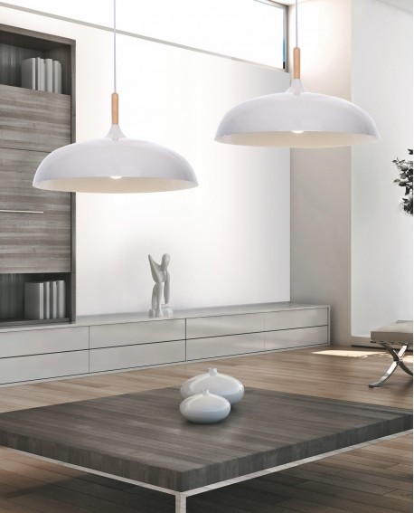 LAMPA WISZĄCA NOWOCZESNA BIAŁA VERSI LUMINA DECO