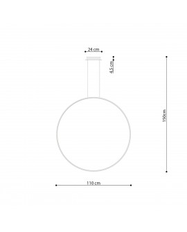 Lampa wisząca RIO 110 czarny LED 3000K Sollux TH.122