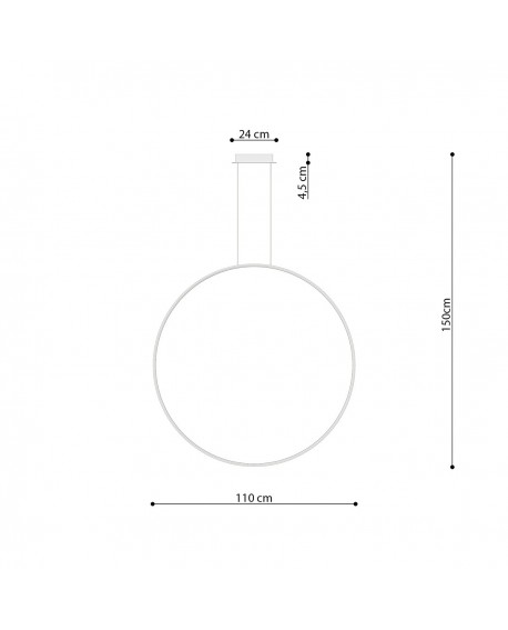 Lampa wisząca RIO 110 czarny LED 3000K Sollux TH.122