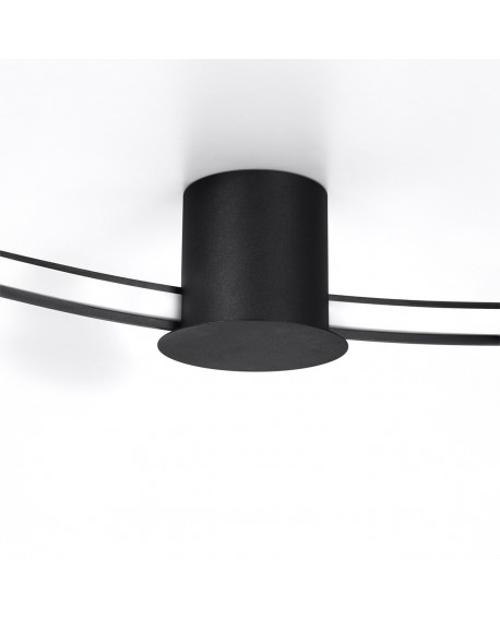 Plafon RIO 55 czarny LED 3000K Sollux TH.126