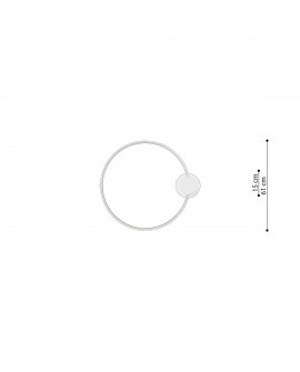 Plafon RIO 55 czarny LED 3000K Sollux TH.126