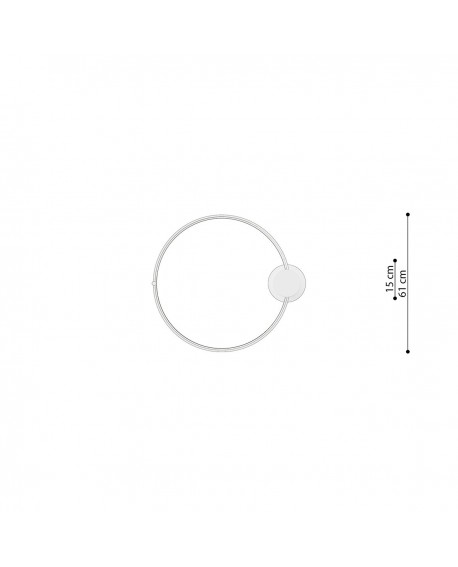 Plafon RIO 55 czarny LED 3000K Sollux TH.126
