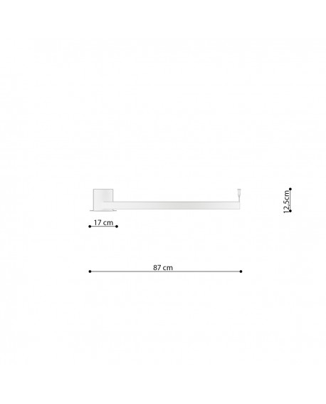 Plafon RIO 78 czarny LED 3000K Sollux TH.130