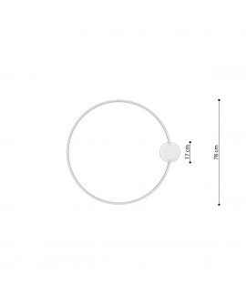 Plafon RIO 78 czarny LED 3000K Sollux TH.130