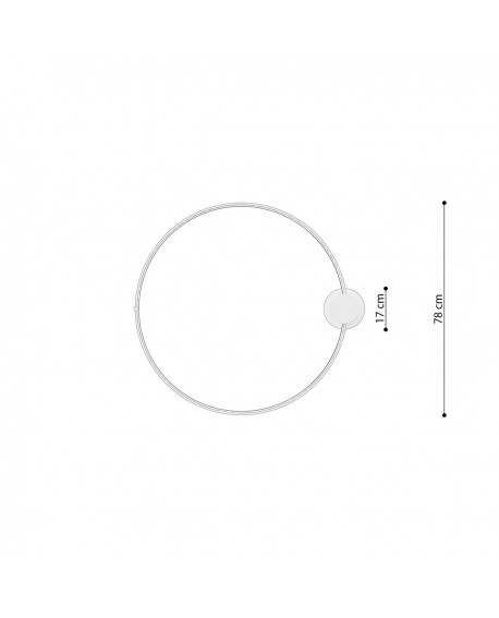 Plafon RIO 78 czarny LED 3000K Sollux TH.130