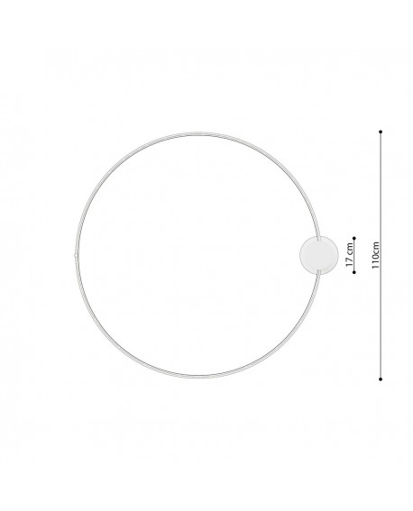 Plafon RIO 110 czarny LED 3000K Sollux TH.134