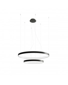 Żyrandol RIO 2 55/78 czarny LED 3000K Sollux TH.137