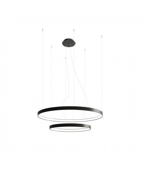 Żyrandol RIO 2 55/78 czarny LED 3000K Sollux TH.137