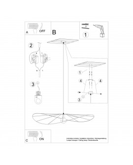 Lampa wisząca ESKOLA 110 czarna Sollux TH.011CZ
