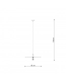 Lampa wisząca SIRKEL 45 czarny Sollux TH.145