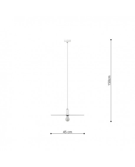 Lampa wisząca SIRKEL 45 czarny Sollux TH.145