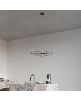 Lampa wisząca SIRKEL 45 czarny Sollux TH.145