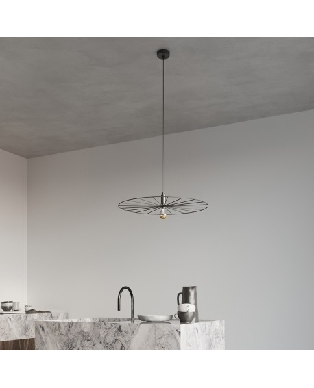 Lampa wisząca SIRKEL 45 czarny Sollux TH.145
