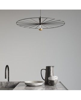 Lampa wisząca SIRKEL 45 czarny Sollux TH.145