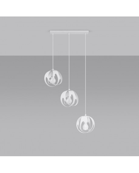 Lampa wisząca TULOS 3L biała Sollux SL.1085