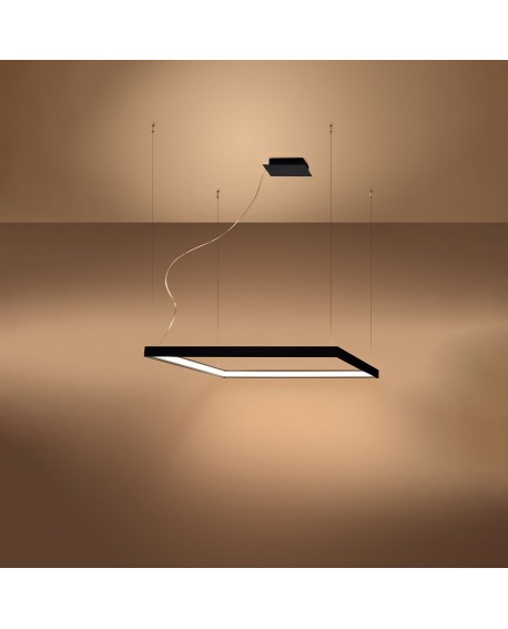 Żyrandol NELYA M czarny LED 3000K Sollux TH.148
