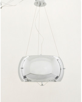 NOWOCZESNA LAMPA WISZĄCA CHROMOWANA STILIO D40