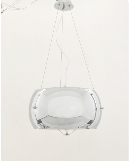 NOWOCZESNA LAMPA WISZĄCA CHROMOWANA STILIO D40