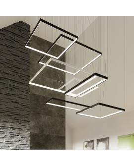 Żyrandol TUULA M czarny LED 4000K Sollux TH.163