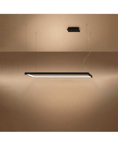 Żyrandol TUULA L czarny LED 3000K Sollux TH.166