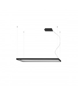 Żyrandol TUULA L czarny LED 3000K Sollux TH.166