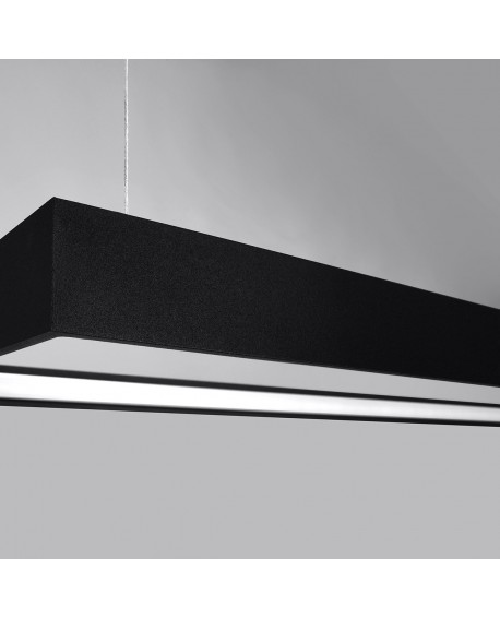 Żyrandol TUULA L czarny LED 4000K Sollux TH.169