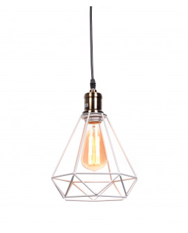 LAMPA WISZĄCA INDUSTRIALNA LOFT BIAŁA COBI