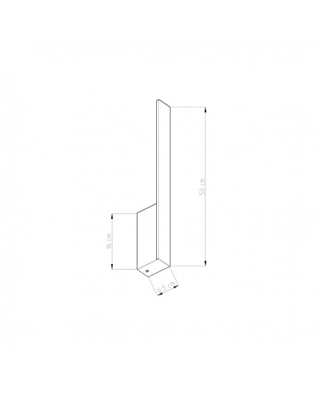 Kinkiet LAHTI S czarny LED 3000K Sollux TH.183