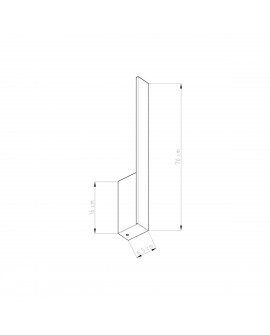 Kinkiet LAHTI M czarny LED 3000K Sollux TH.189