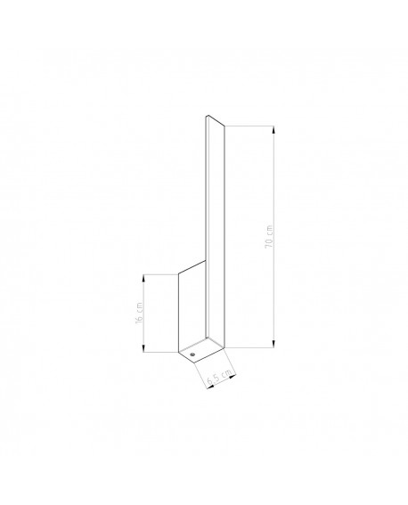 Kinkiet LAHTI M czarny LED 3000K Sollux TH.189